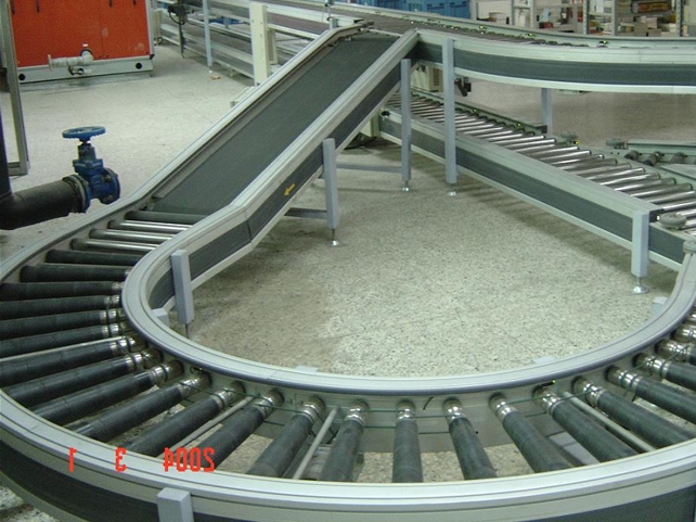 滾柱輸送機(jī)，滾道輸送機(jī)實(shí)例圖